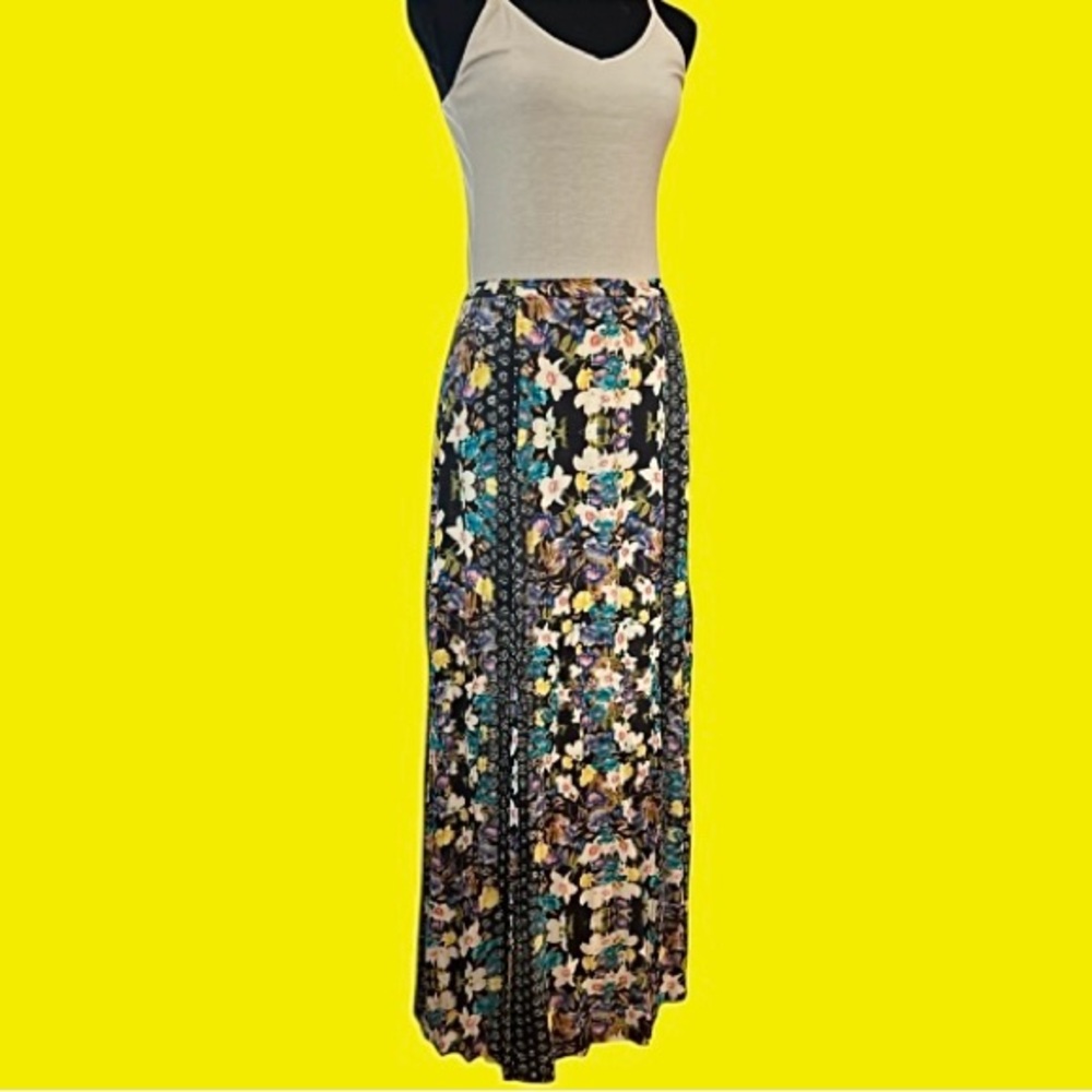 🔥 MINKPINK! GORGEOUS SLITTED FLORAL MAXI SKIRT! COOL GAUZY STYLE! FUN & FLIRTY! - Picture 1 of 12